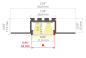 Preview: LED Unterputzprofil KOZUS-BD
